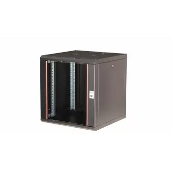 Sienas stiprinājuma tīkla skapis Equip Pro Mount 19 inch 12U 600x600mm Melns