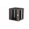 Sienas stiprinājuma tīkla skapis Equip Pro Mount 19 inch 12U 600x600mm Melns