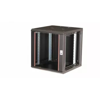Sienas stiprinājuma tīkla skapis Equip Pro Mount 19 inch 12U 600x600mm Melns