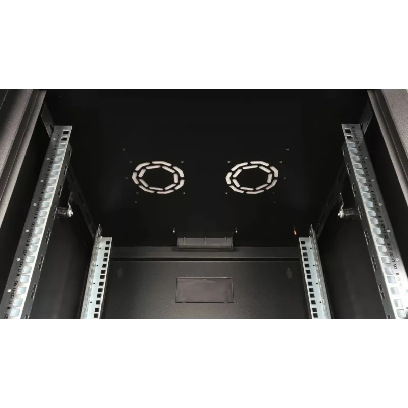 Sienas stiprinājuma tīkla skapis Equip Pro Mount 19 inch 12U 600x600mm Melns