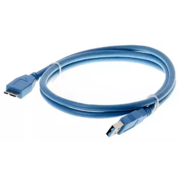 USB kabelis Helos 014688 USB 3.2 Gen 1 1m Zils