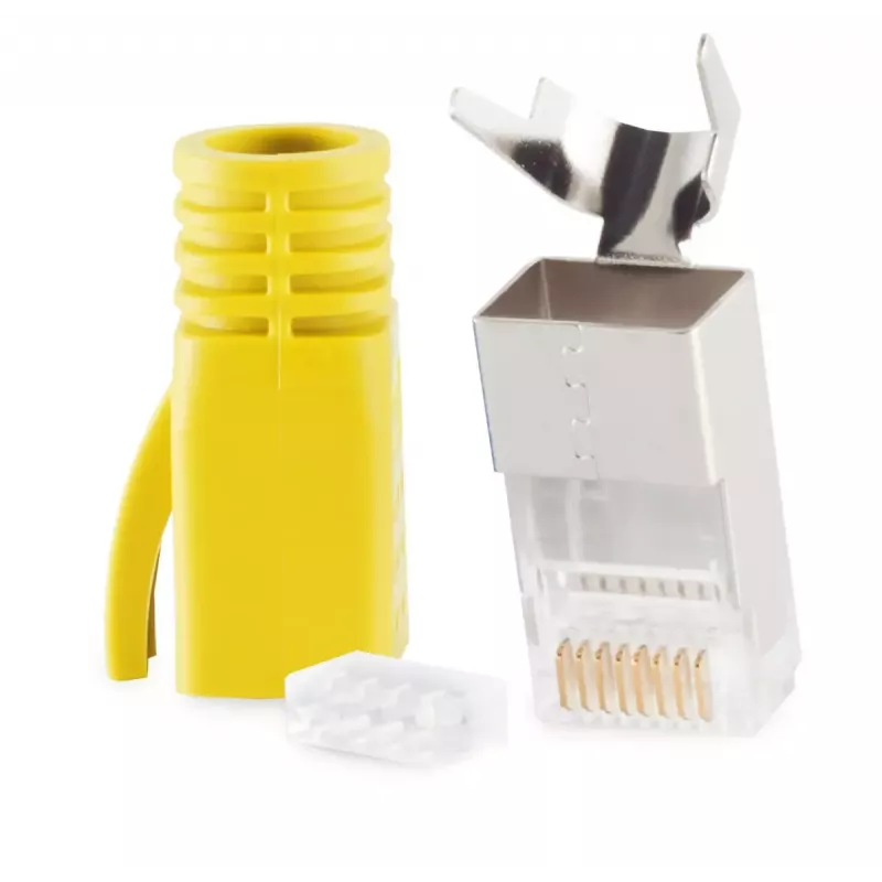 RJ-45 savienotājs ShiverPeaks 72067-Y Dzeltens