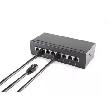 Tīkla kabelis ShiverPeaks S/CONN 08-41015 Melns 0.5m Cat8.1 F/FTP