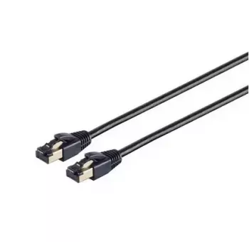 Tīkla kabelis ShiverPeaks S/CONN 08-41015 Melns 0.5m Cat8.1 F/FTP
