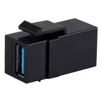Keystone modulis ShiverPeaks S/CONN 08-10041 Matēti melns USB A