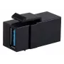 Keystone modulis ShiverPeaks S/CONN 08-10041 Matēti melns USB A