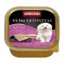 Slapjā suņu barība animonda Vom Feinsten Gourmet Core — Vistas gaļa, ola un šķiņķis, 150 g trauciņš, bezgraudu, pieaugušiem mazo šķirņu suņiem (5–10 kg)