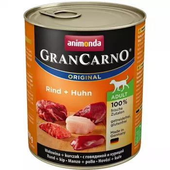 Slapjā kaķu barība animonda GranCarno Original Liellopa & Vistas 800 g — Pieaugušiem