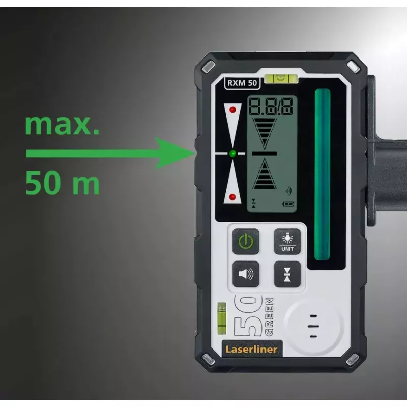 Lāzera tālmēra uztvērējs Laserliner RangeXtender M50 Melns 50m