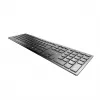 Tastatūra Cherry KW 9100 SLIM bezvadu RF + Bluetooth QWERTY UK angļu melna 108 taustiņi 1.2 m kabelis