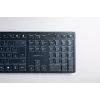 Tastatūra Cherry KW 9100 SLIM bezvadu RF + Bluetooth QWERTY UK angļu melna 108 taustiņi 1.2 m kabelis