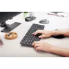 Tastatūra Cherry KW 9100 SLIM bezvadu RF + Bluetooth QWERTY UK angļu melna 108 taustiņi 1.2 m kabelis