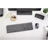 Tastatūra Cherry KW 9100 SLIM bezvadu RF + Bluetooth QWERTY UK angļu melna 108 taustiņi 1.2 m kabelis