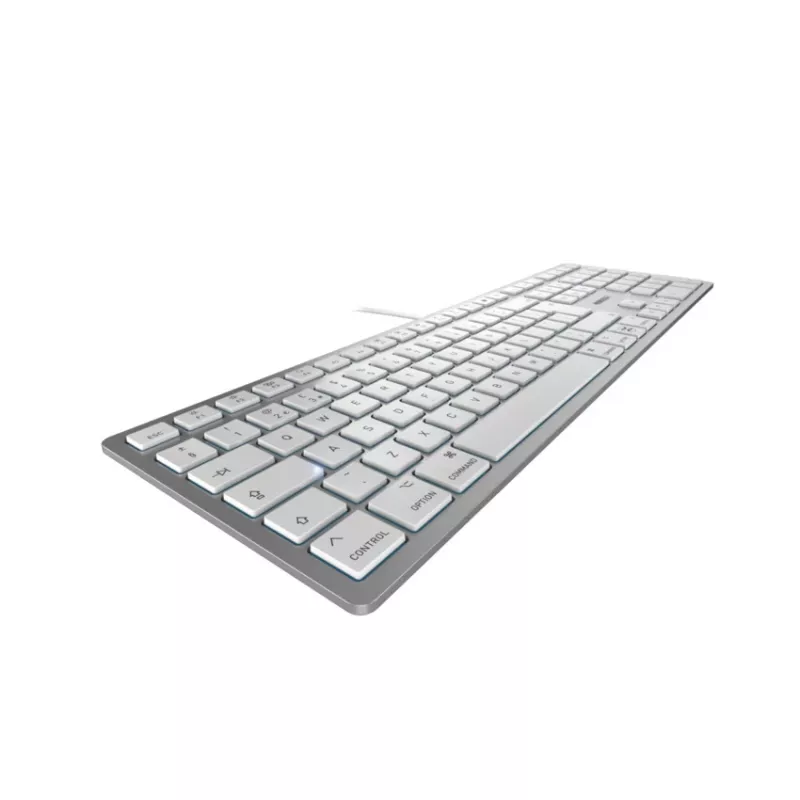 Cherry KC 6000C FOR MAC vadu USB QWERTY klaviatūra ar šķērsslēdžiem, sudraba, 1.8 m