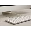 Cherry KC 6000C FOR MAC vadu USB QWERTY klaviatūra ar šķērsslēdžiem, sudraba, 1.8 m