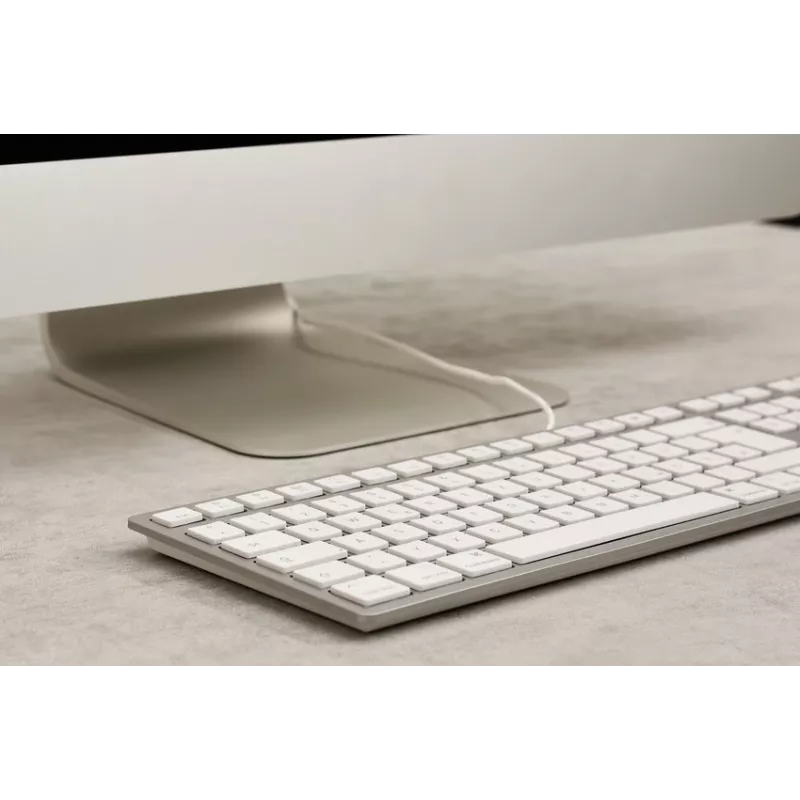 Cherry KC 6000C FOR MAC vadu USB QWERTY klaviatūra ar šķērsslēdžiem, sudraba, 1.8 m