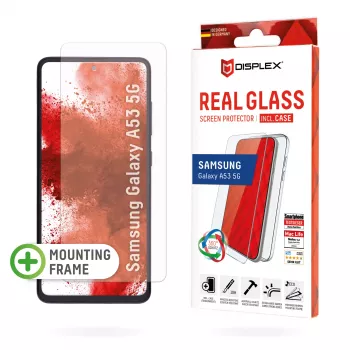 Displex ekrāna aizsargstikls + maciņš Samsung Galaxy A53 5G, rūdīts stikls