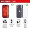 Displex ekrāna aizsargstikls + maciņš Apple iPhone 16 Plus, EASY-ON® Eco montāžas rāmis, izturīgs pret skrāpējumiem