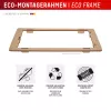 Displex ekrāna aizsargstikls + maciņš Apple iPhone 16 Plus, EASY-ON® Eco montāžas rāmis, izturīgs pret skrāpējumiem
