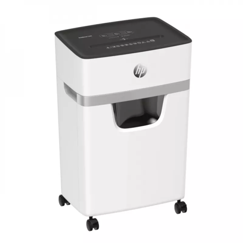 HP OneShred 15CC papīra smalcinātājs, daļiņu griezums, 65 dB, 22 cm, balts