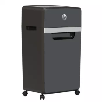 HP Pro Shredder 16MC papīra smalcinātājs, mikrošķiedras griešana, 55 dB, 22 cm, melns