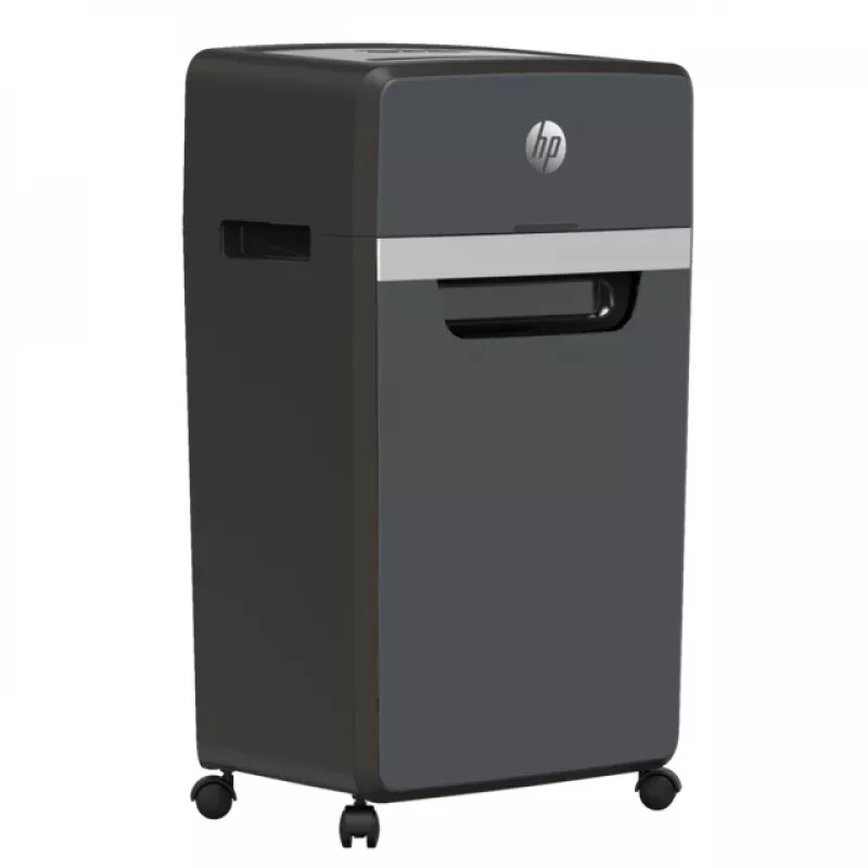 HP Pro Shredder 16MC papīra smalcinātājs, mikrošķiedras griešana, 55 dB, 22 cm, melns