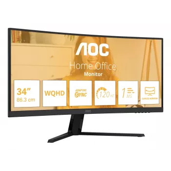 AOC CU34B3E monitors 86.4 cm (34 inch) 3440x1440 WQHD LED melns