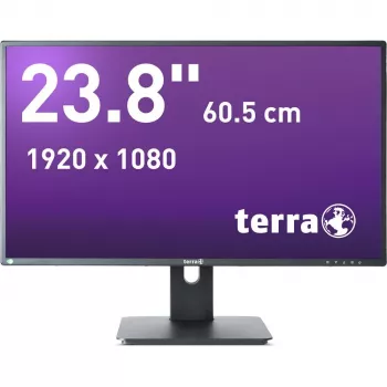 TERRA 3030250 datora monitors 60.5 cm (23.8 collas) 1920 x 1080 pikseļi Full HD LED Melns