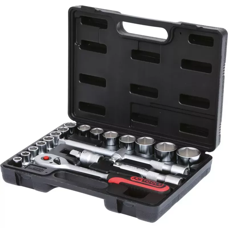 KS Tools 911.0620 uzgriežņu atslēgu komplekts 1/2 collu piedziņa 20 uzgaļi 3.3 kg
