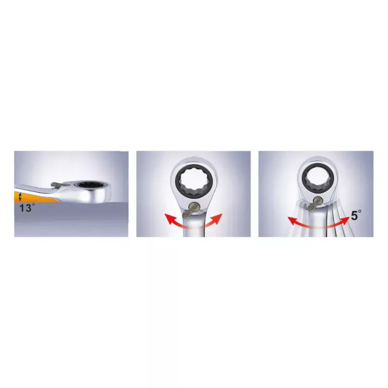 Kombinētā uzgriežņu atslēga KS Tools 503.5914 14 mm Hroma-vanādija tērauds