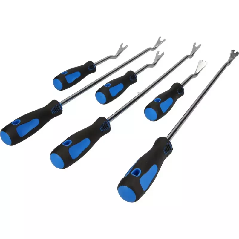 Brilliant Tools BT511045 – 6 daļu komplekts automobiļu salona apdares klipšu noņemšanai