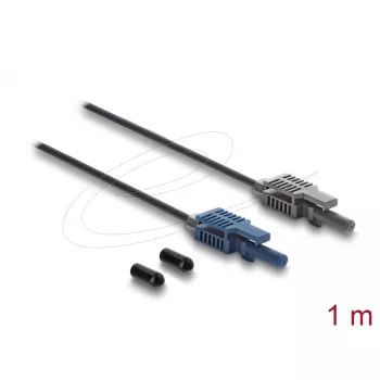 DELOCK 90998 optiskās šķiedras adapteris multi-mode POF kabelis 100 cm melns/pelēks