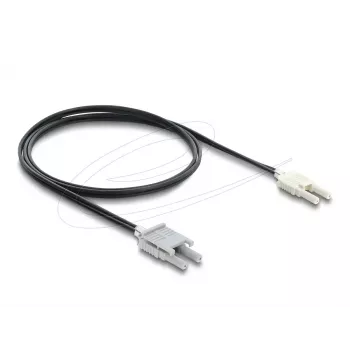 DELOCK 91027 optiskās šķiedras adaptera kabelis multi-mode 100 cm melns/pelēks, 1 gab.