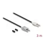 Šķiedru optikas adaptera kabelis DELOCK 91030, daudzmodu POF, 3 m, melns/pelēks