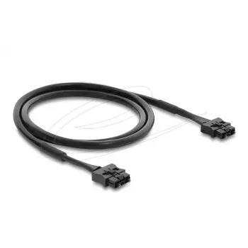 DELOCK optiskās šķiedras POF plastmasas servo savienojuma kabelis ST–ST 1 m, melns