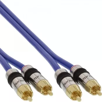 InLine Premium RCA Audio Kabelis 2x RCA vīriešu / vīriešu ar zeltītiem kontaktiem 2m