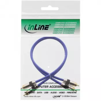 InLine Premium RCA Audio Kabelis 2x RCA vīriešu / vīriešu ar zeltītiem kontaktiem 2m