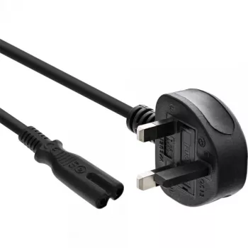 InLine barošanas kabelis, Anglijas kontaktdakša / Euro 8 ligzda, 1,8 m, BS 1363, C7 savienotājs, 250 V, 2,5 A