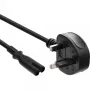 InLine barošanas kabelis, Anglijas kontaktdakša / Euro 8 ligzda, 1,8 m, BS 1363, C7 savienotājs, 250 V, 2,5 A