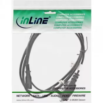InLine barošanas kabelis, Anglijas kontaktdakša / Euro 8 ligzda, 1,8 m, BS 1363, C7 savienotājs, 250 V, 2,5 A