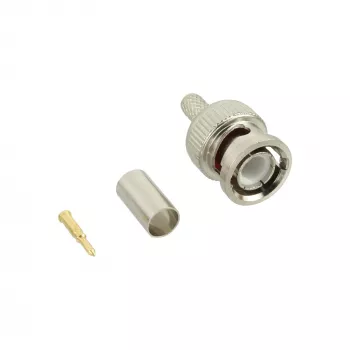 InLine BNC presējams spraudnis RG59 video kabelim, bronza
