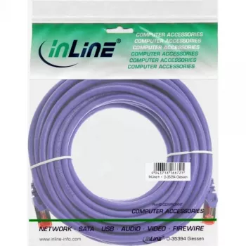 InLine Patch Kabelis S/FTP PiMF Cat.6 250MHz PVC varš violets 7,5m