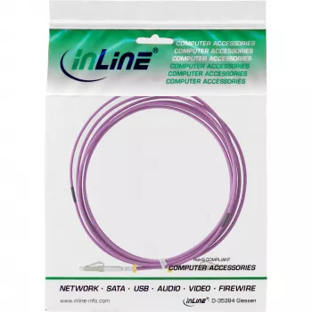 InLine Fiber Optical Duplex Cable LC/LC 50/125µm OM4 50m