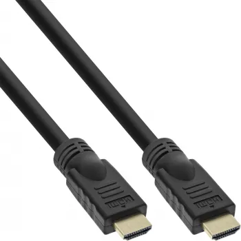 InLine HiD High Speed HDMI kabelis ar Ethernet, 4K2K, vīriešu/vīriešu, zeltīti kontakti, 15m