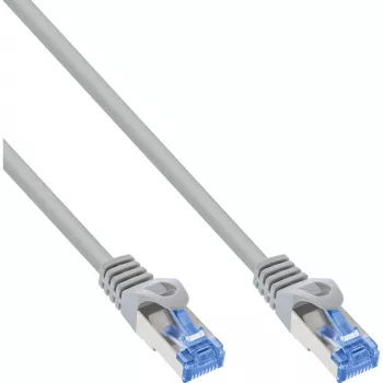 InLine Patch kabelis, Cat.6A, S/FTP, TPE elastīgs, pelēks, 15m