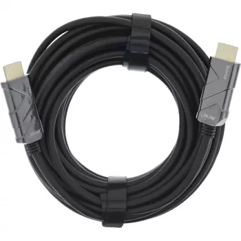InLine HDMI AOC kabelis, Ultra High Speed HDMI, 8K4K, melns, 25m