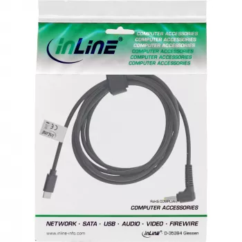 InLine USB-C uz BenQ/ASUS klēpjdatora lādēšanas kabelis (apaļš/mazs), 2m