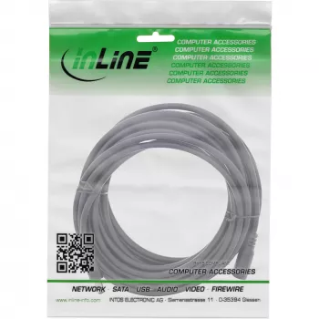 InLine DC pagarinātāja kabelis, DC vīriešu/sieviešu 5.5x2.1mm, AWG 18, melns 5m