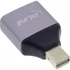 InLine 17291C pārveidotājs DisplayPort ligzda uz Mini DisplayPort spraudni, pelēks, melns