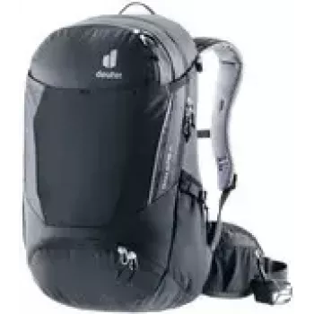 Mugursoma DEUTER Trans Alpine 24 — velosipēdistu mugursoma, 24 L, melna